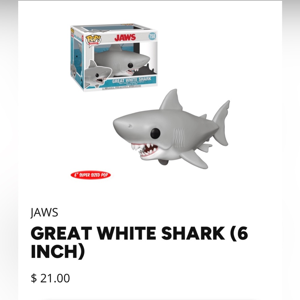 Great White Shark (6 Inch) Funko Pop